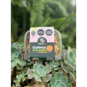 GALLETAS DE AVENA CON ESPIRULINA