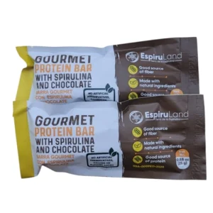 BARRA DE CEREAL CON CHOCOLATE Y ESPIRULINA X 25GR